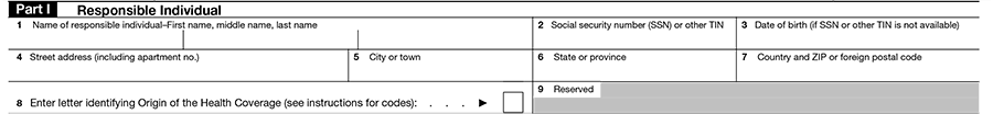 Part I of Form 1095-B