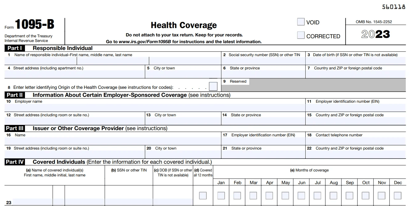 ACA Form 1095-B final