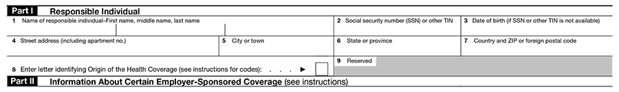 Form 1095-B Part1