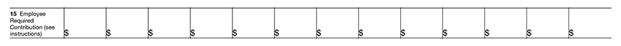 Form 1095C - Line 15 Employee Required Contribution