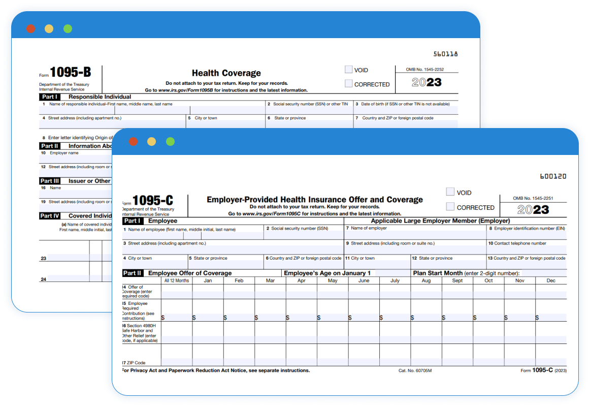 2023 Draft ACA Form 1095-b and c